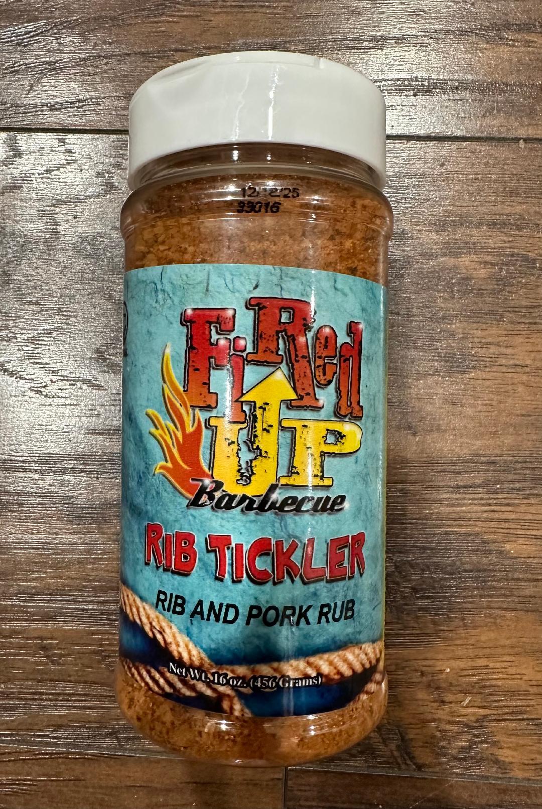 Fired Up Barbecue Rib Tickler Rib Pork Rub Rockin A Grilling Supplies